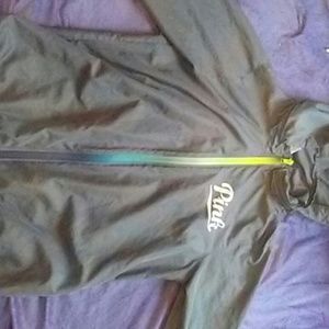 Pink windbreaker jacket